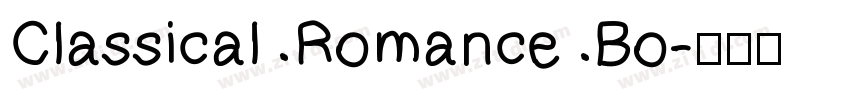 Classical Romance Bo字体转换